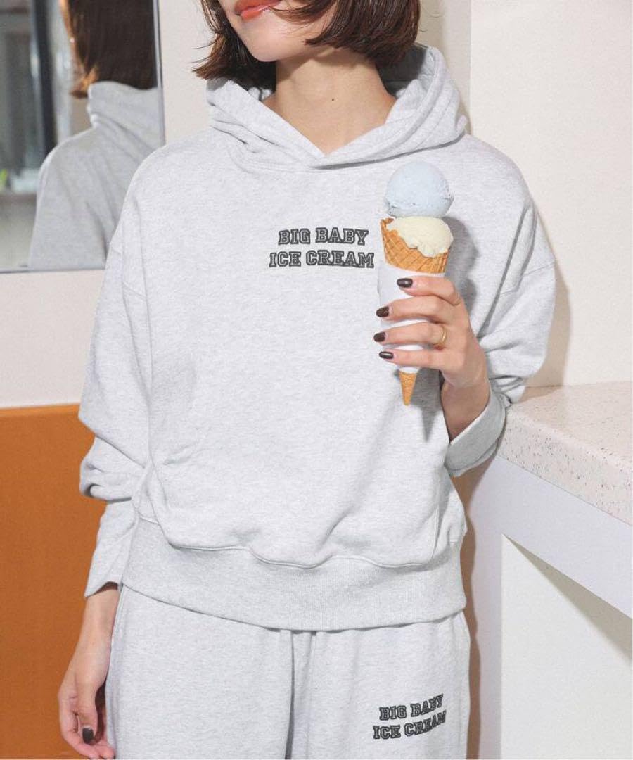Amazon.co.jp: slobe IENA BIG BABY ICE CREAM フード付きスウェット