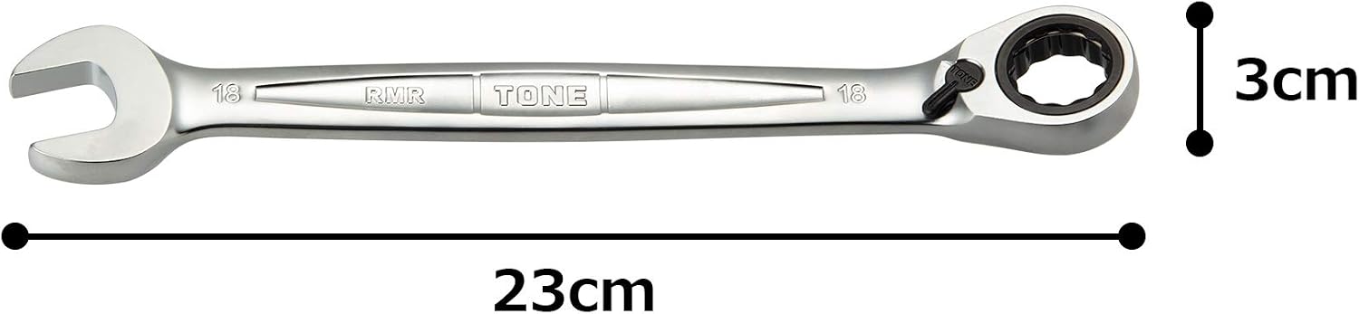 TONE Ratchet Ring Wrench Reversible Offset RMR-18 18mm