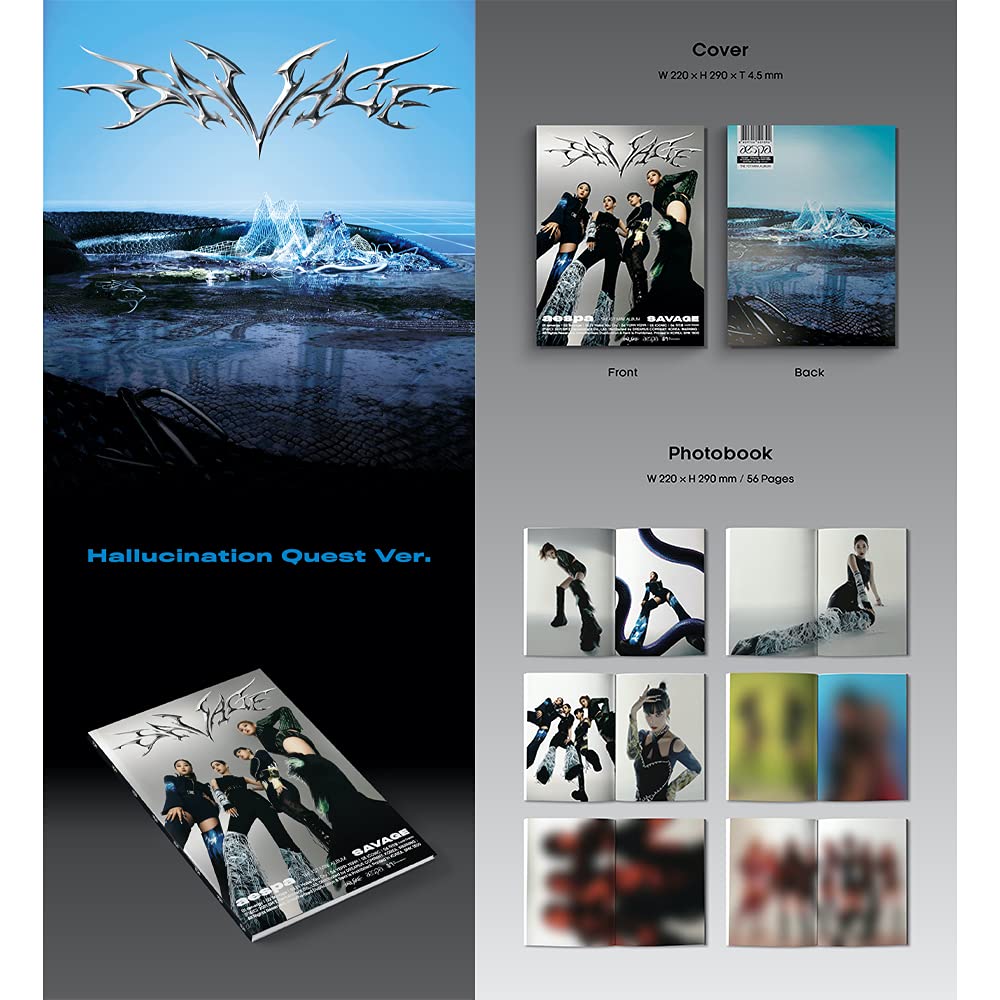 Amazon.com: Dreamus AESPA SAVAGE Photobook Version 1st Mini Album