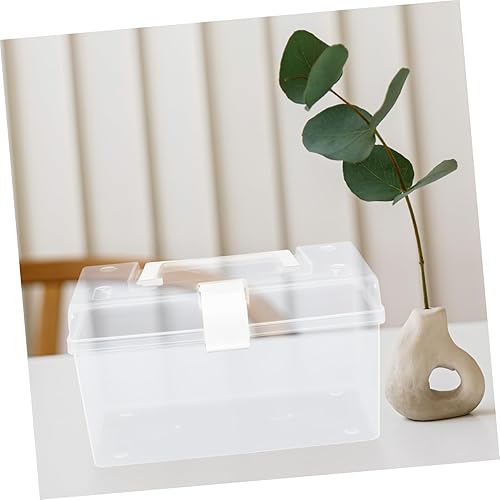 Miniatura 6 de Cabilock Caja de aparejos Organizador Caja de medicamentos Caja vacía de plástico Botiquín de primeros auxilios Caja de primeros auxilios Caja de