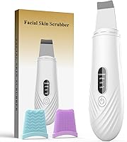 DABZAL Skin Scrubber Face Spatula - 4-Mode Blackhead Remover, Pore Cleaner & Whitehead Extractor for Deep Facial Cleansing (White)