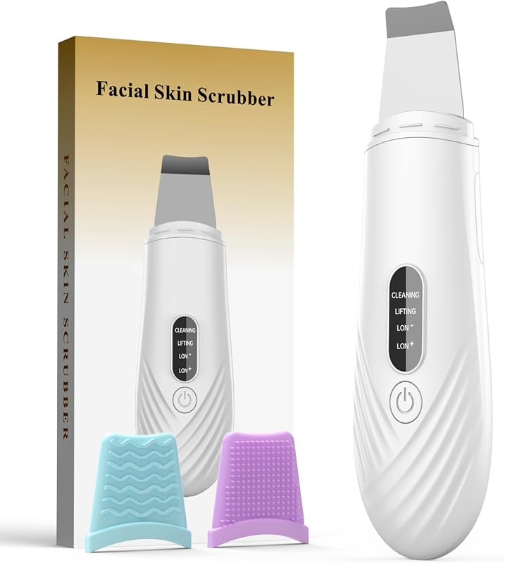 Espátula ultrassônica para limpeza facial DABZAL KC01, 4 modos, branca