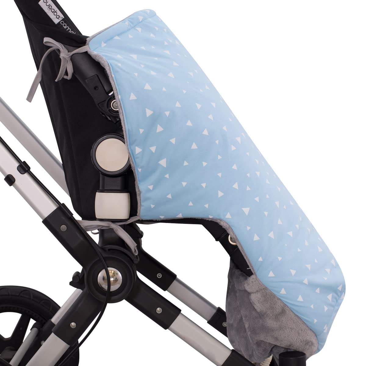 JYOKO Kids Saco Cubrepiés de Invierno Compatible con Portabebés, Sillas de Coche y Cochecitos de Paseo | Polar Teddy Extra Suave | Hecho en España (Blue Sparkles, Polar Teddy - 80 Cm)