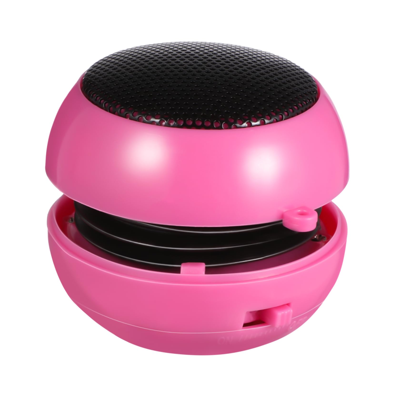 LABRIMP USB Rechargeable Plug Speaker Portable Aux Desktop Loudspeaker for Phone and Compact Design with Sound Quality Hamburger Speaker