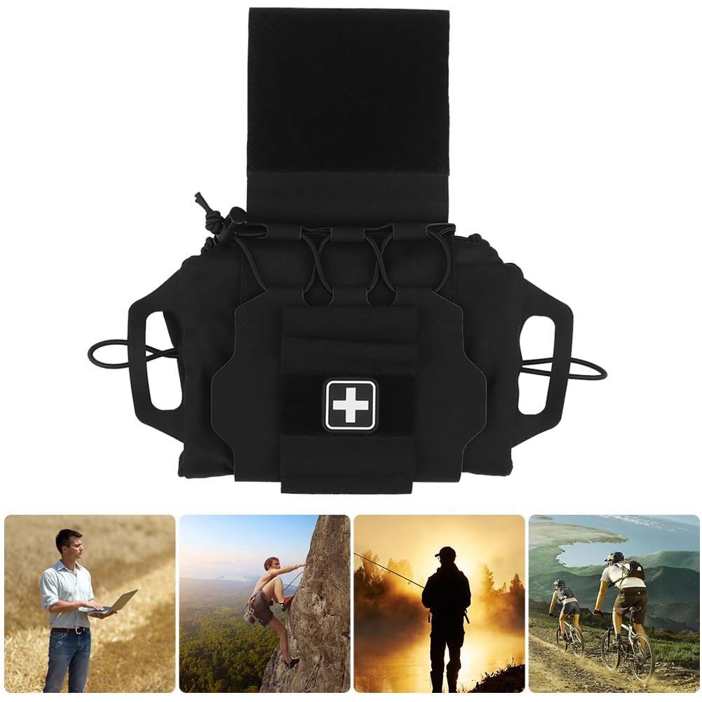 Paquete de botiquín de primeros auxilios de despliegue rápido/rápido, bolsa militar táctica, botiquín médico de despliegue rápido táctico para viajes en coche militar táctico, sende