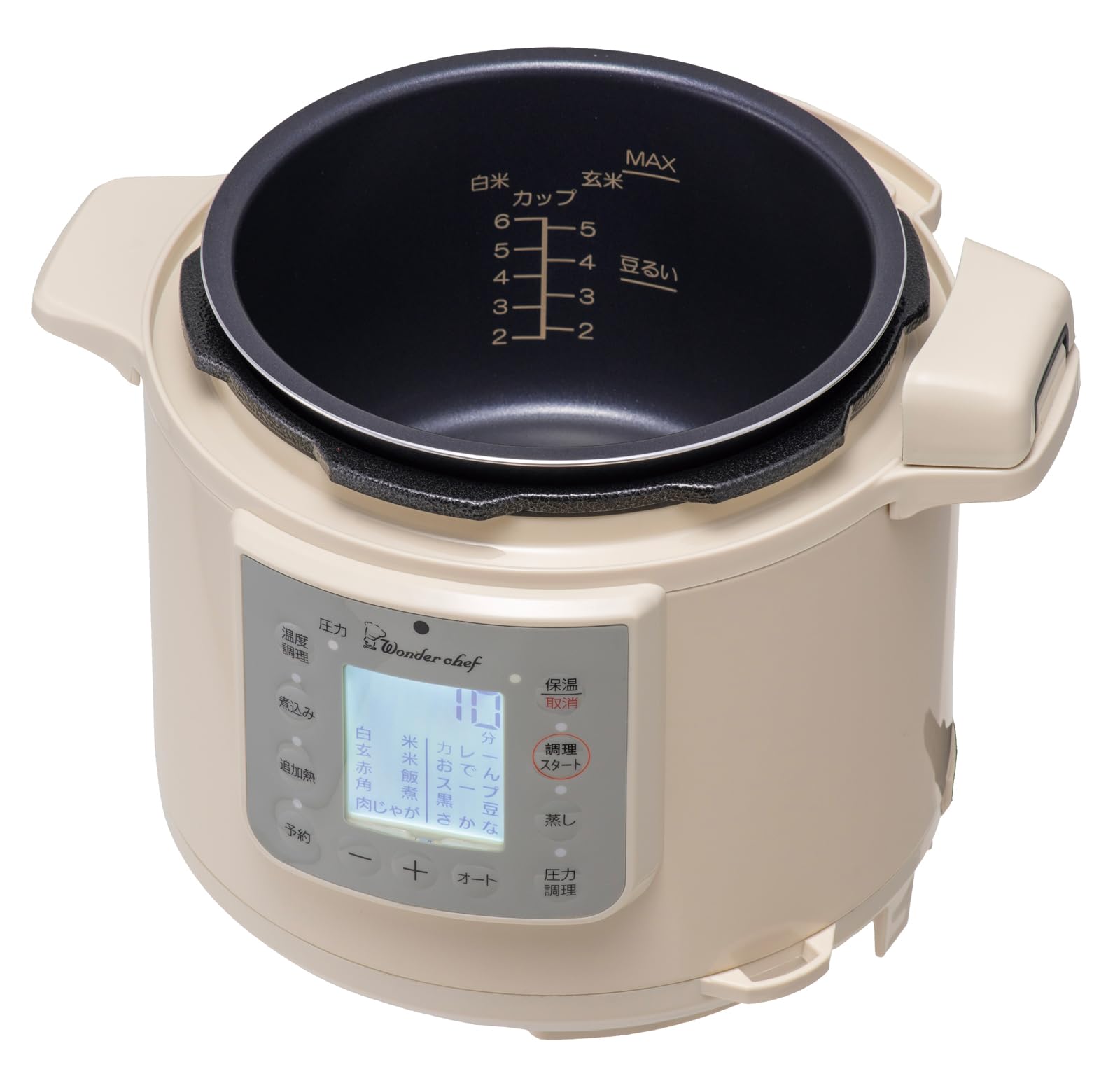 Amazon | ワンダーシェフ wonderchef 電気圧力鍋 楽ポン ヌージュ 3.0L