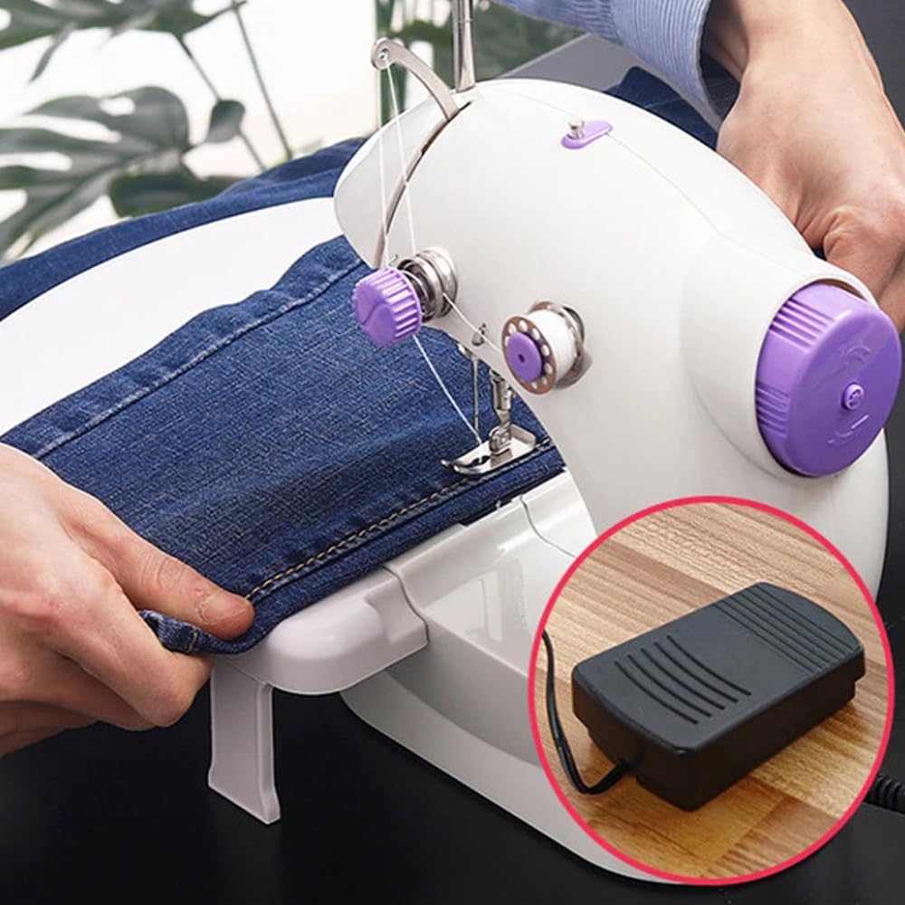 Mini máquina de coser, máquina de coser portátil 5