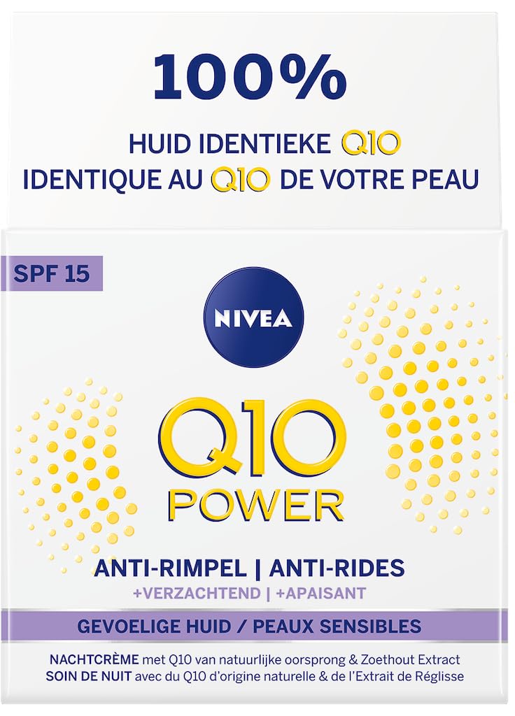 Nivea Q10 Power Sensitive Day Cream with SPF15, 50 g