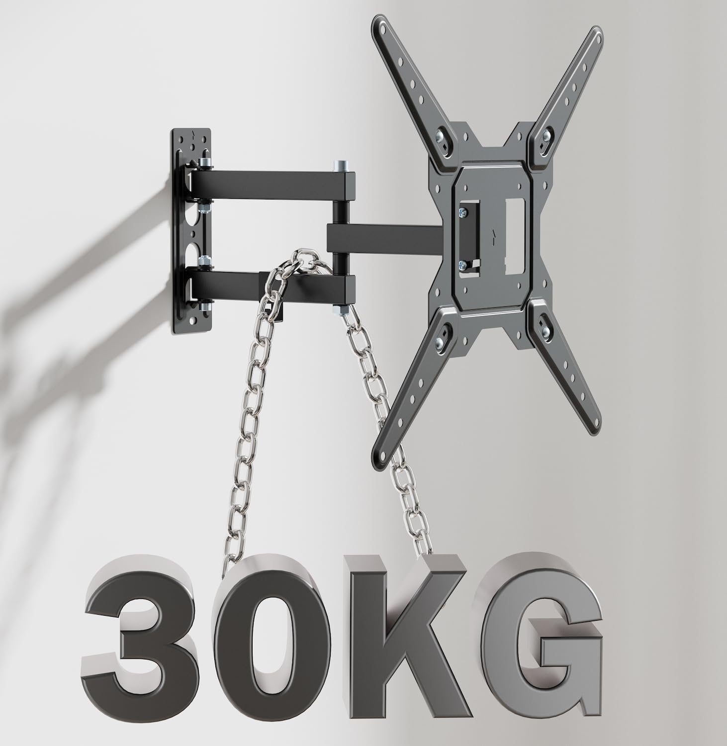 Soporte TV pared 26-55, giro e inclinación, VESA 400x400mm, hasta 77 lbs Soporte TV pared 26-55, giro e inclinación, VESA 400x400mm, hasta 77 lbs
