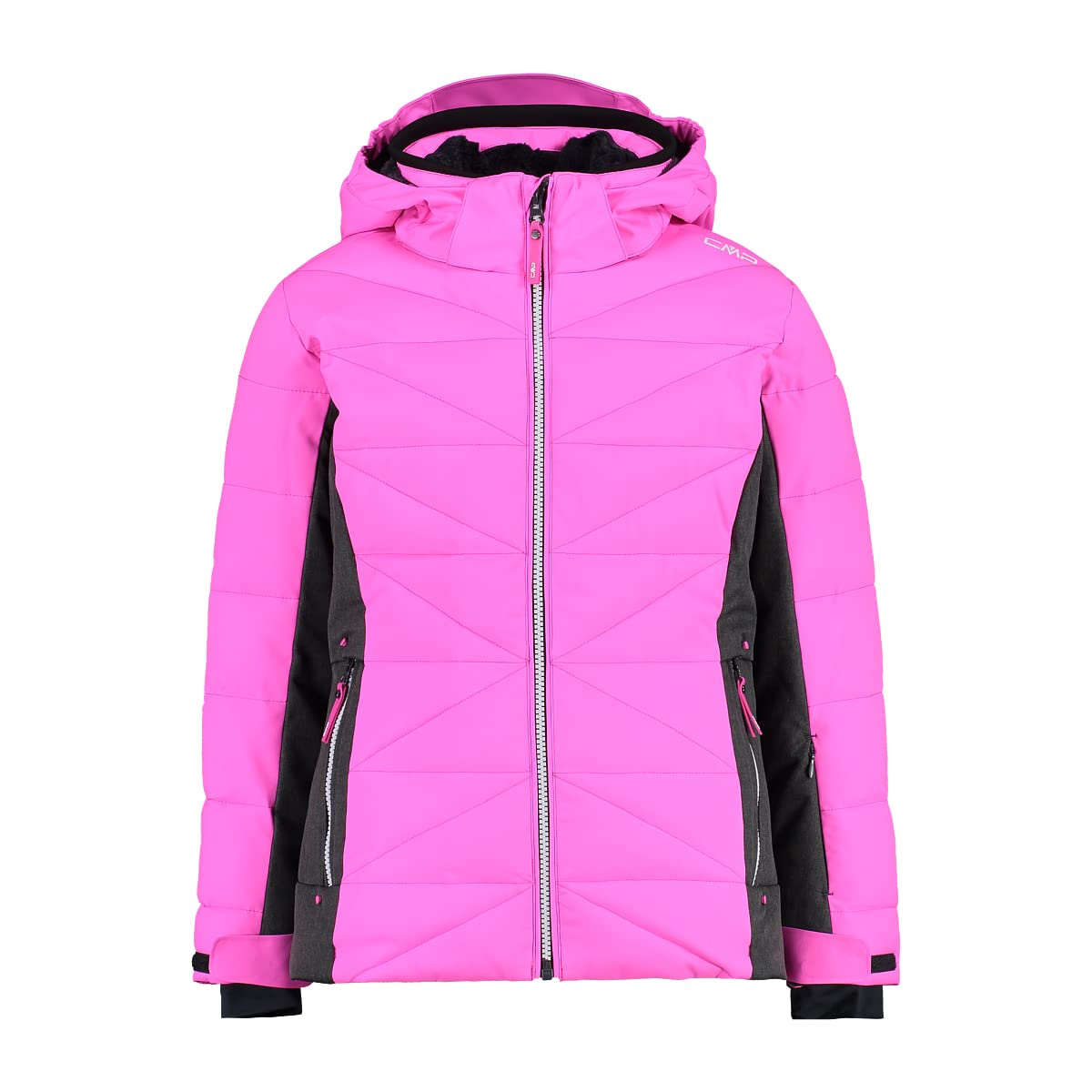 Giacca Pioggia Bambini CMP - Impermeabile, Antivento, Con Cappuccio, Taglia 46 Ragazza - Foto 4