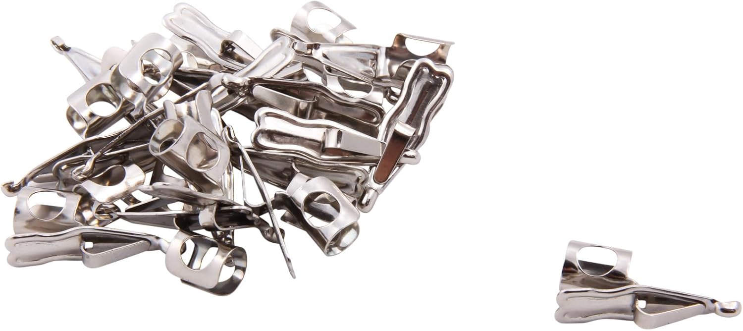 Baumgartens Pencil Clips 100 Pack CHROME (67953)