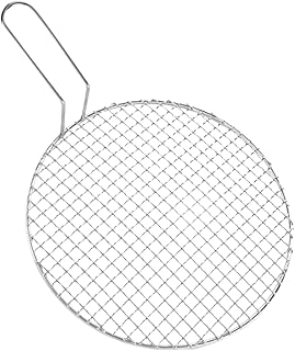 KJHBV Grelha De Aço Inoxidável Assadeira Redonda Grelha Comercial Grelha Portátil Grelha Para Churrasco Rede De Arame Para Churrasco Acessórios Para Churrasco Grelha Para Churrasco