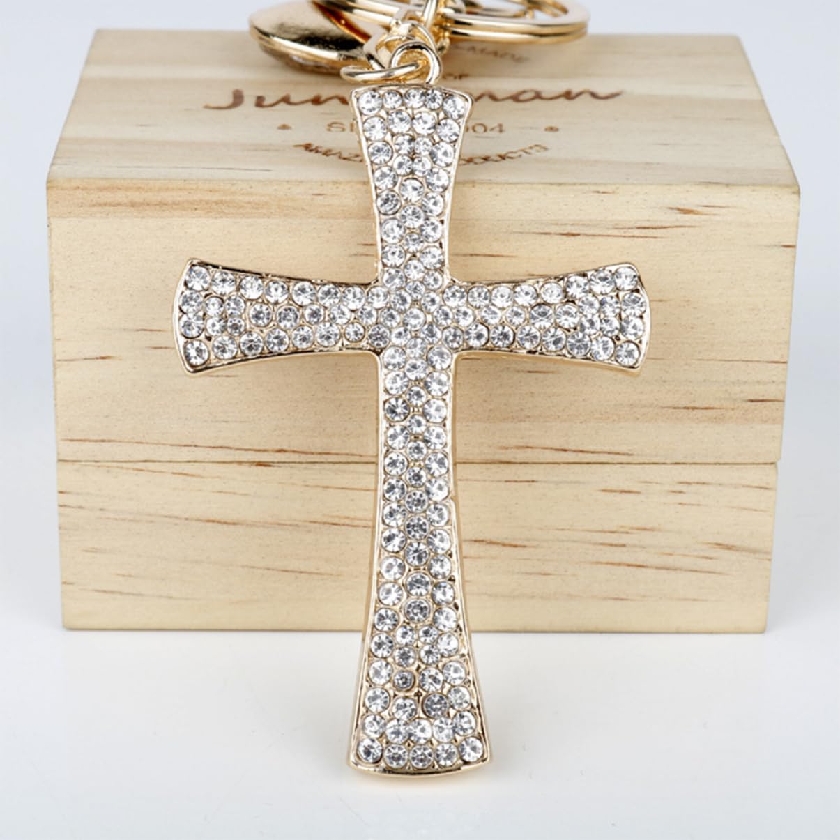 VALICLUD Portachiavi A Croce Portachiavi Per Auto Portachiavi Con Brillantini Ciondoli Con Strass Adesivi Per Auto Croce Per Auto Per Portachiavi Ciondoli A Croce Portachiavi Per Auto