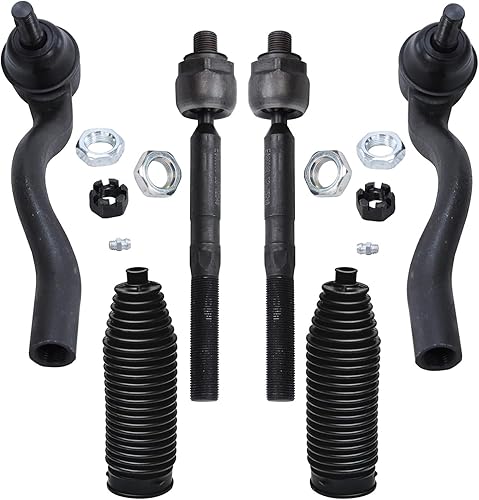 Detroit Axle - Juego de 6 barras de acoplamiento delanteras para Jeep Grand Cherokee Dodge Durango 11-15, 4 barras de acoplamiento, 2 botas de