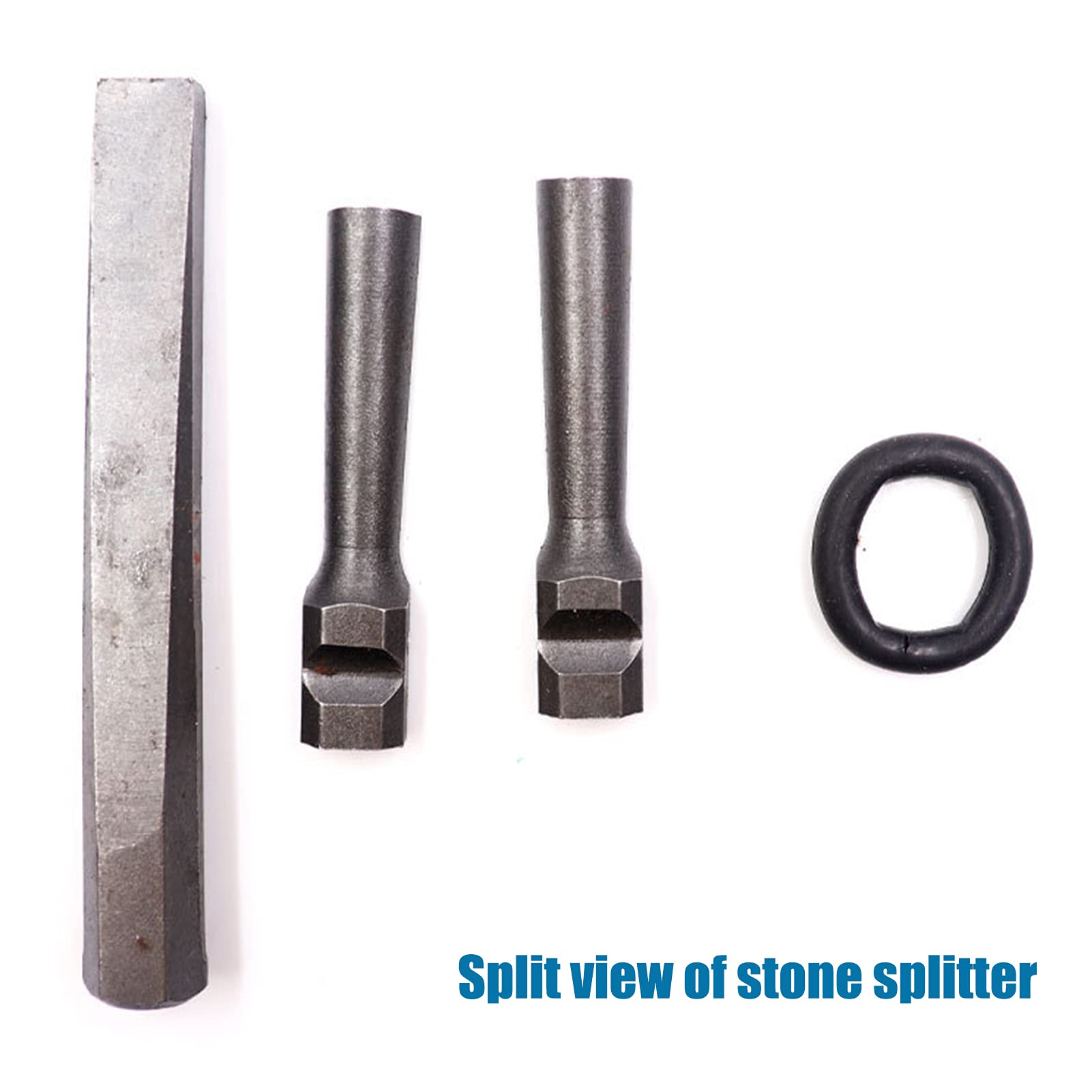 DEWIN Coin Éclateur Pierre, 10 Pièce 16 mm Cales et Cales Prise Ensemble Séparateur Pierre Outils à Main Fendage Roche en Béton Granit pour Béton Marbre Granit Sculpteurs et Tailleurs