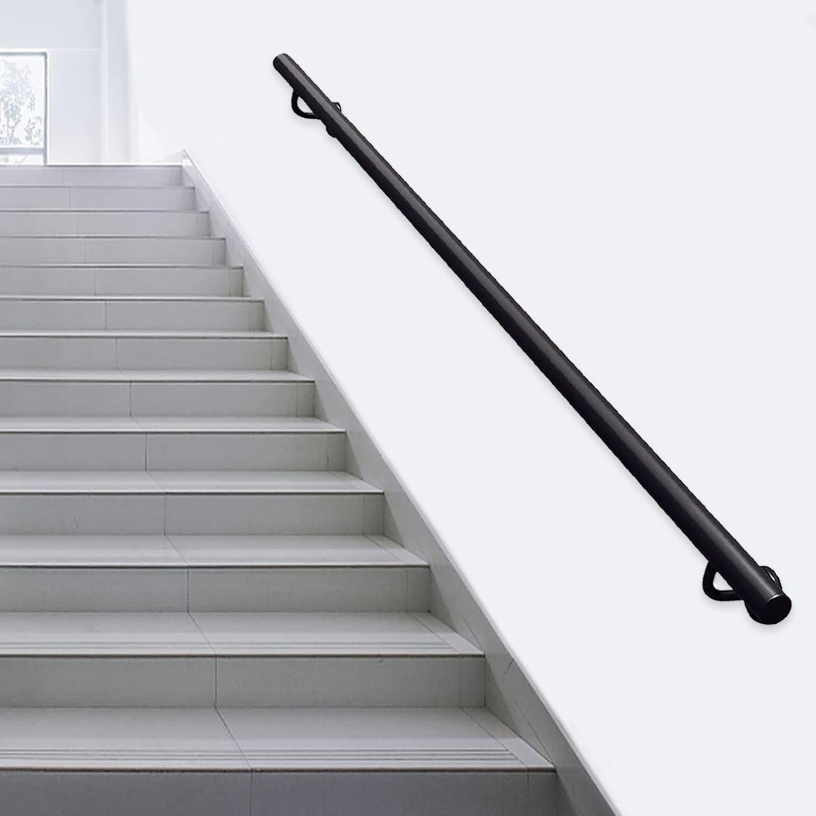 Rampe d'escalier pour enfants et personnes âgées en fer forgé intérieur
