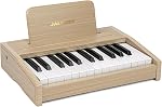Kids Piano Keyboard, Digital Piano for Kids, Music Educational Instrument Toy, Wood Piano for Toddlers Girls Boys (Walnut, 37 Keys)
