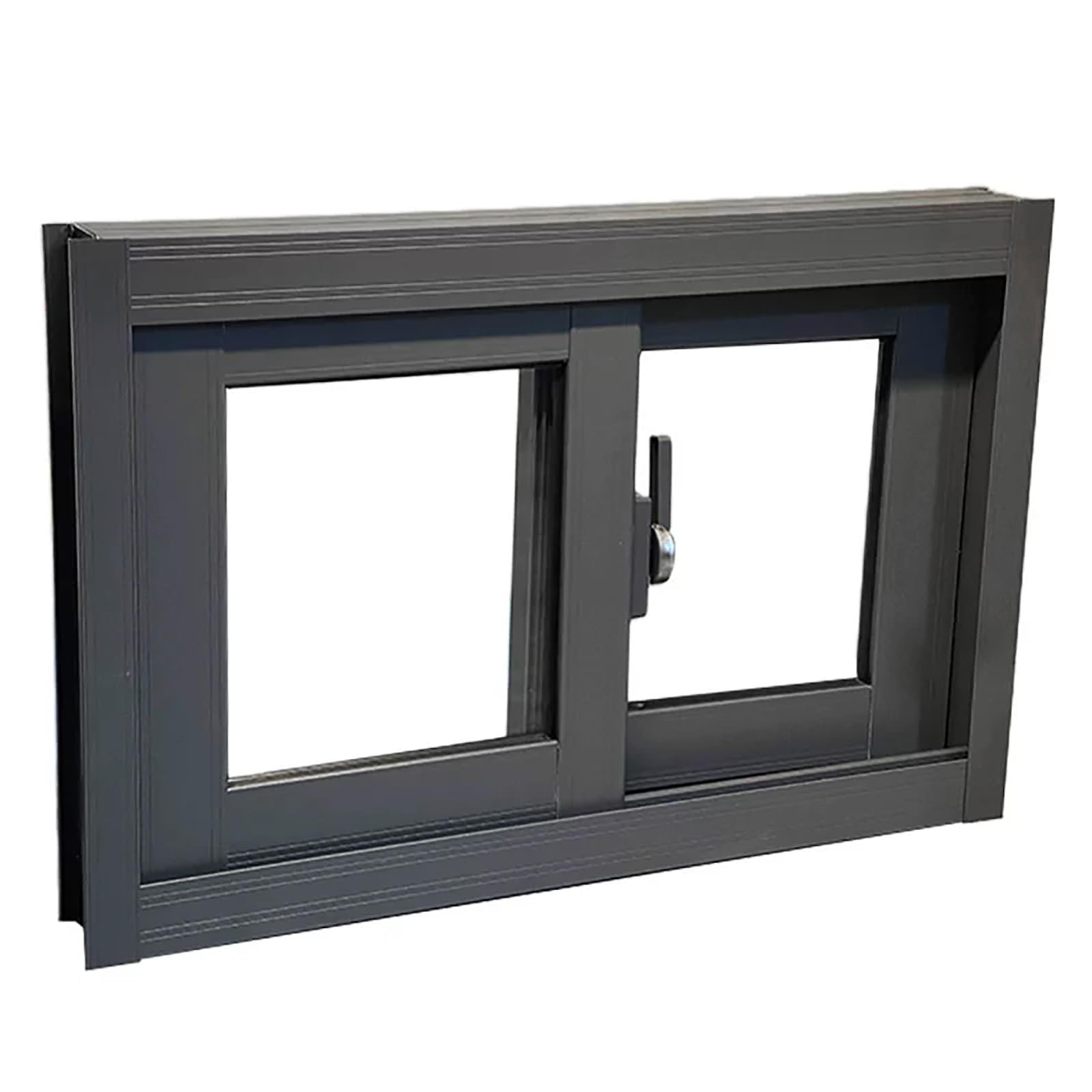 THNSAWX Basement Sliding Window, Horizontal Slider Window, Household Shed Windows, Aluminum Replacement Windows with Tempered Glass, for Bathroom RV(W40xH40cm/W15.7xH15.7in)