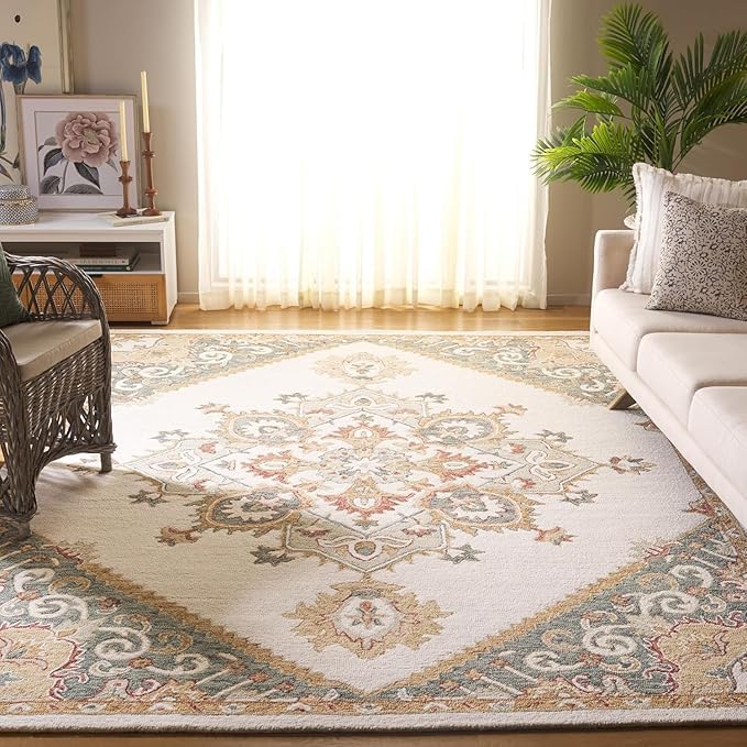 Image of Handmade Primium Collection Pure Woolen Carpet for Living Room,Bedroom and Hall (10 X 13) Feet Color Multi-6