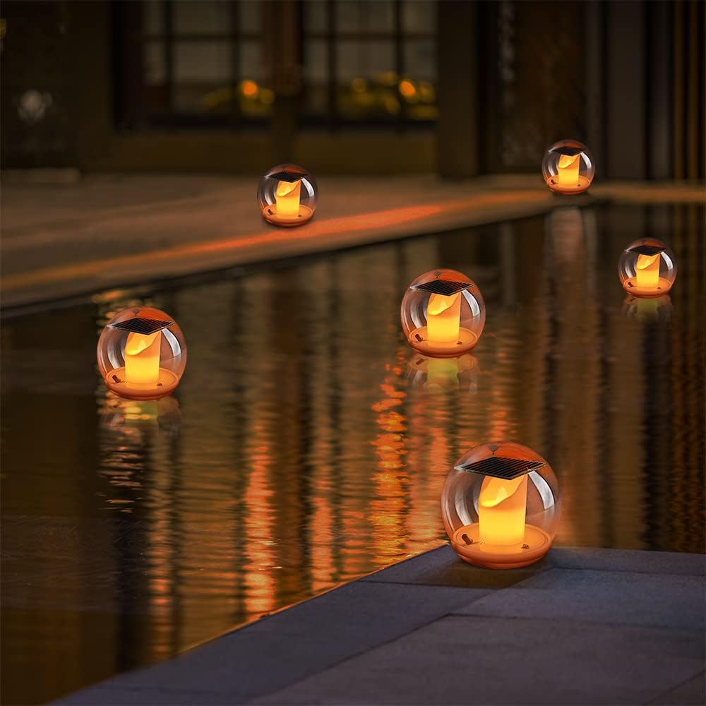 Solar Poolbeleuchtung Schwimmende Teichbeleuchtung Unterwasser Solar Schwimmende LED Poolbeleuchtung,Solar Schwimmkugel Pool Licht, Gartendeko Laterne Für Draußen, Poollicht Teich (4 Stück)