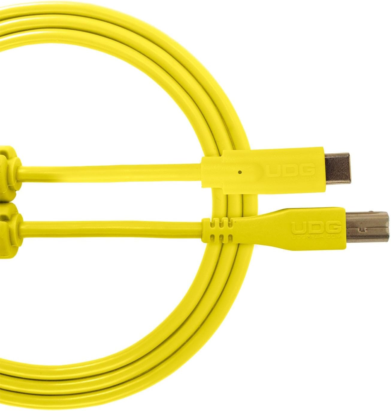 UDG GEAR U96001YL Cable USB 2.0 (C-B) - High-speed Audio Optimized USB 2.0 C to B cable, Yellow, 1.5 Meter