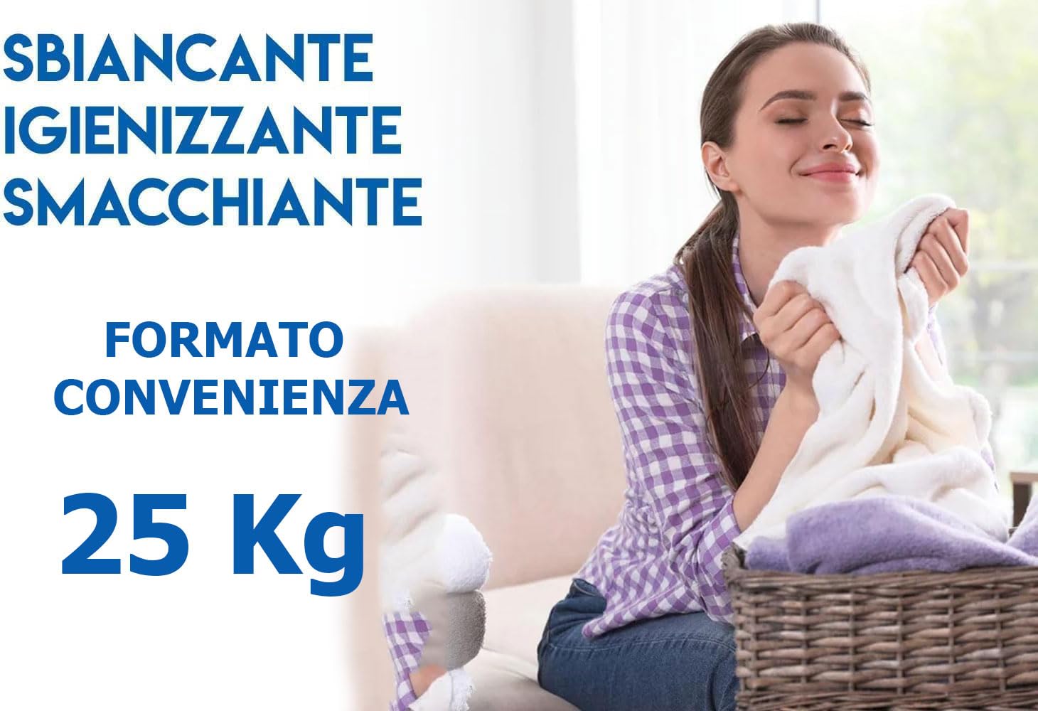 Percarbonato di Sodio Additivo Naturale, smacchiante, sbiancante, igienizzante ecologico sacco da 25 Kg - 5000 Lavaggi - Chemica Solutions