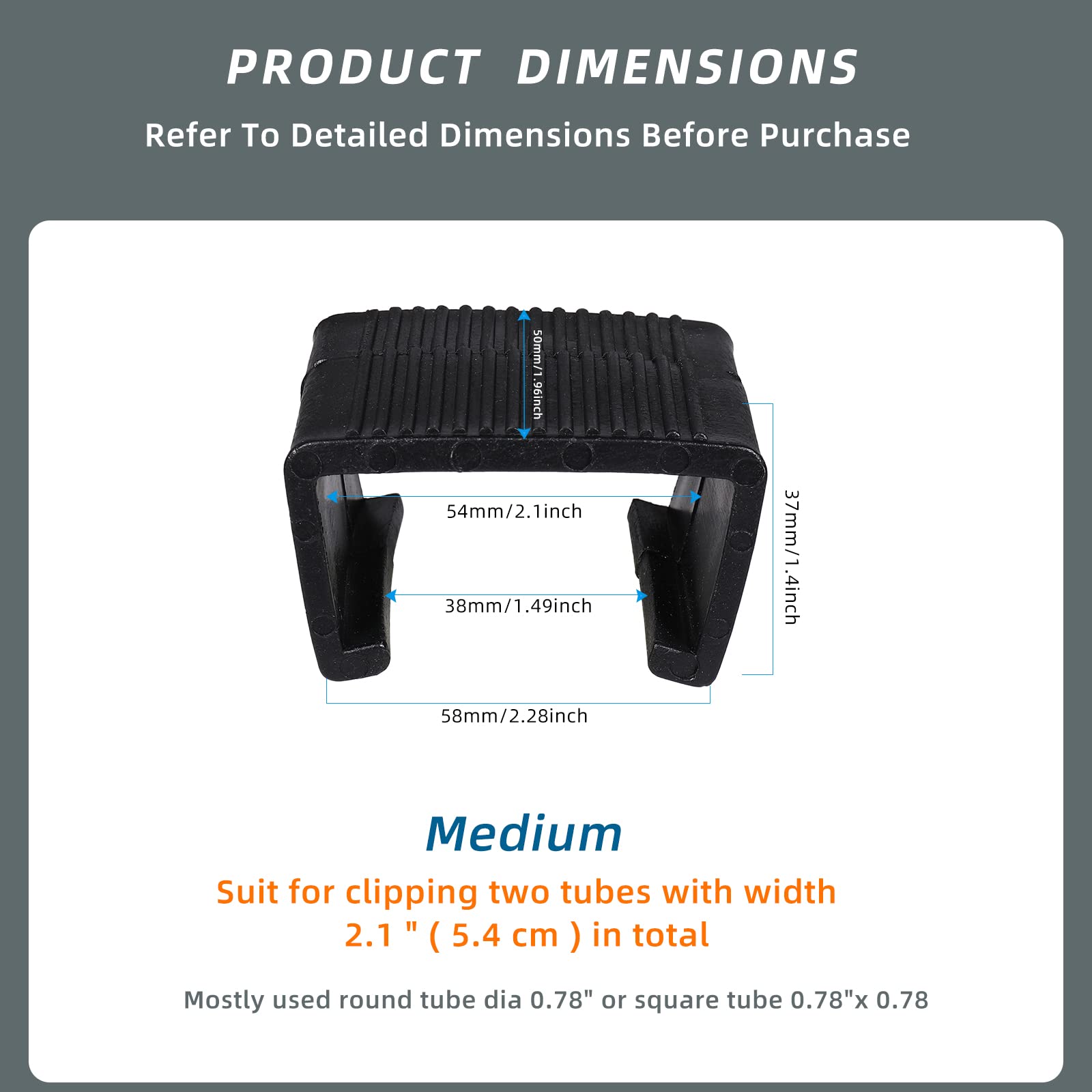SUQ I OME 10 Pack Medium Outdoor Patio Rattan Furniture Clips - Image 2