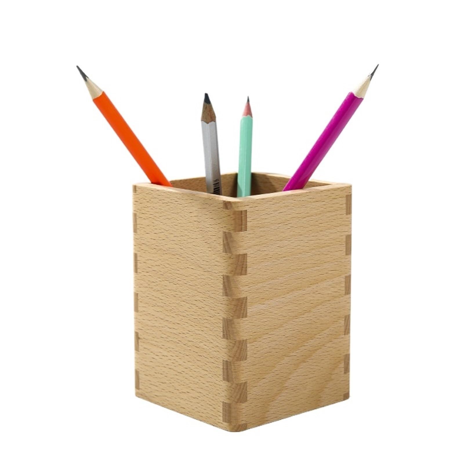 Stiftehalter Massivholz Kreativer Stifthalter Schwarz Nussbaum Desktop Aufbewahrungsbox Einfaches Lernen Büro Schreibwaren Für Schreibtische(Style 3)
