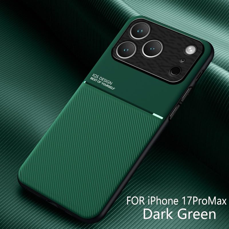 Coque antichoc iPhone 17 Pro Max silicone vert contre chutes