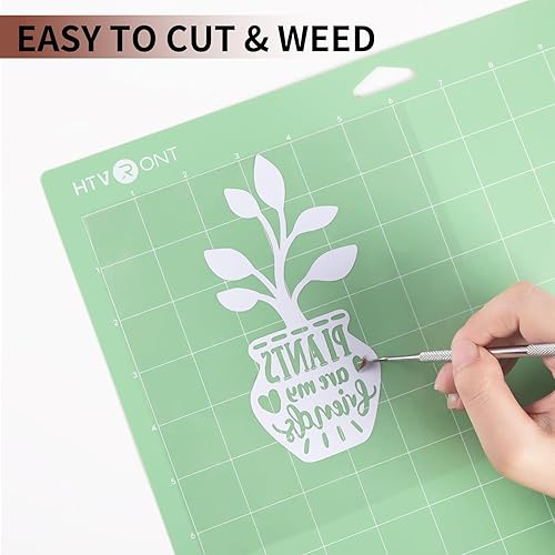 Miniatura 4 de HTVRONT HTV Rollos de vinilo de transferencia de calor, vinilo HTV de té con leche de 12 pulgadas x 20 pies para camisas, vinilo para planchar para