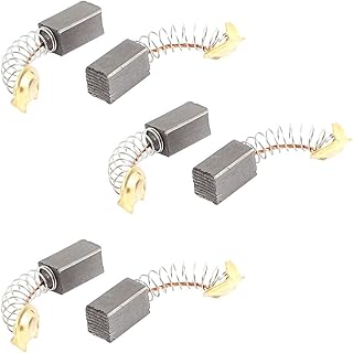 Aexit 6Pcs Replacement Tools & Equipment Electric Motor Carbon Brushes 12mmx7mmx6mm Brushes & Dusters for Motors