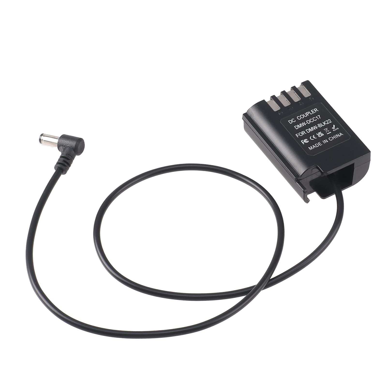 Amazon.com : FocusFoto DC Male Plug to DMW-BLK22/DMW-DCC17 Decoded