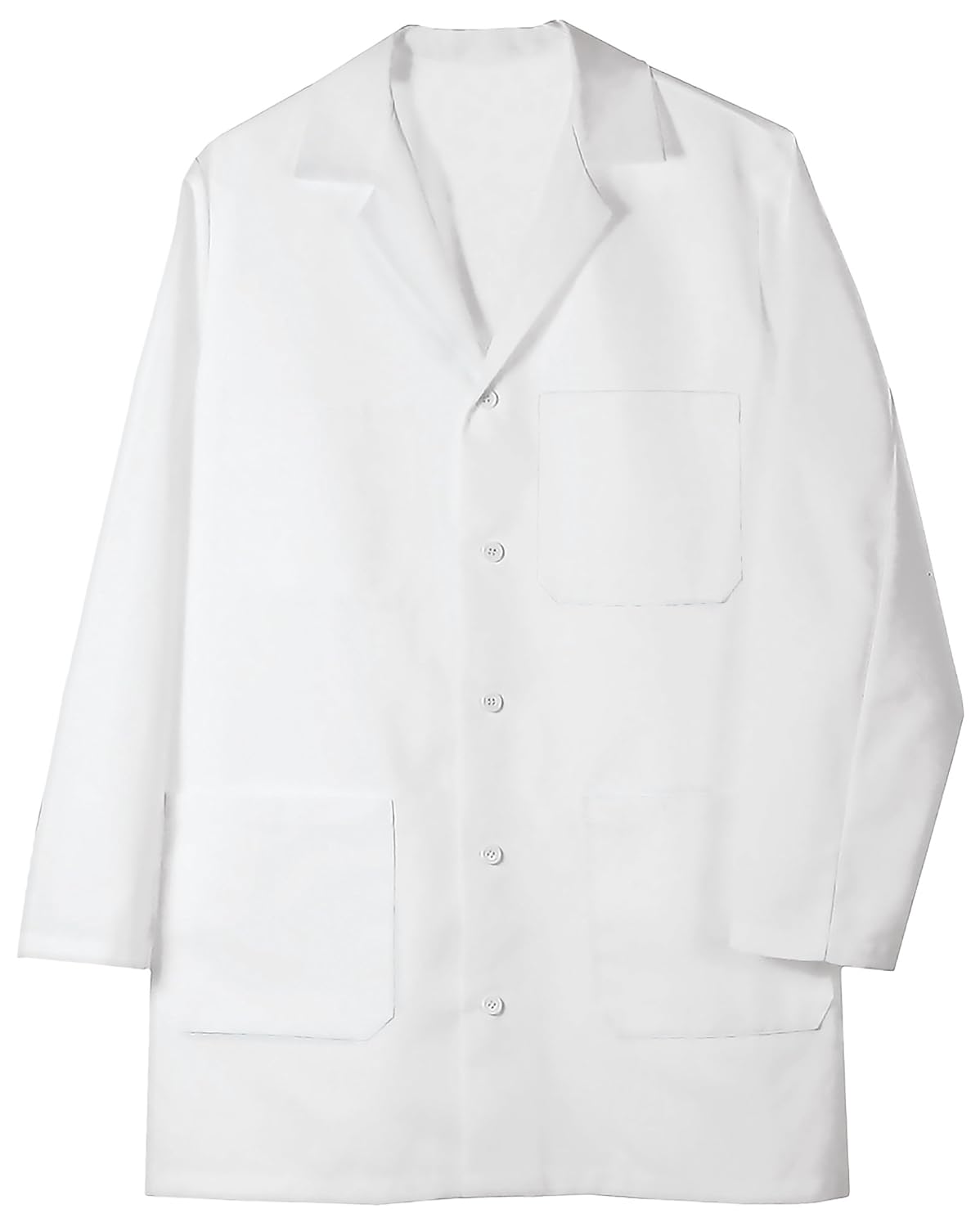 ERB 82531 Safety L2 Male Lab Coat, Size 5X/10" L, White