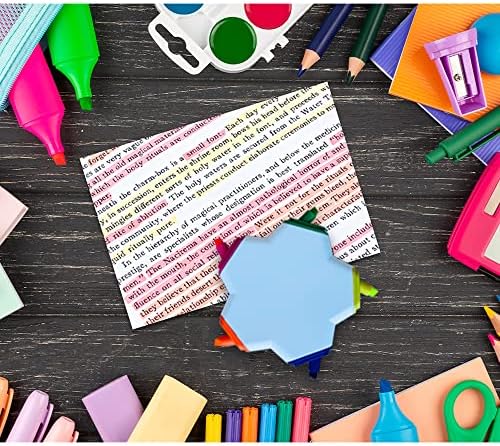 (Pack of 1) Star Shaped Highlighter Pen 5 in 1 Multi Coloured Ideal for Kids & Adult Suitable for Scool Homework Office Stationery | 5 Funky Colours in One Star Highlighter Pen