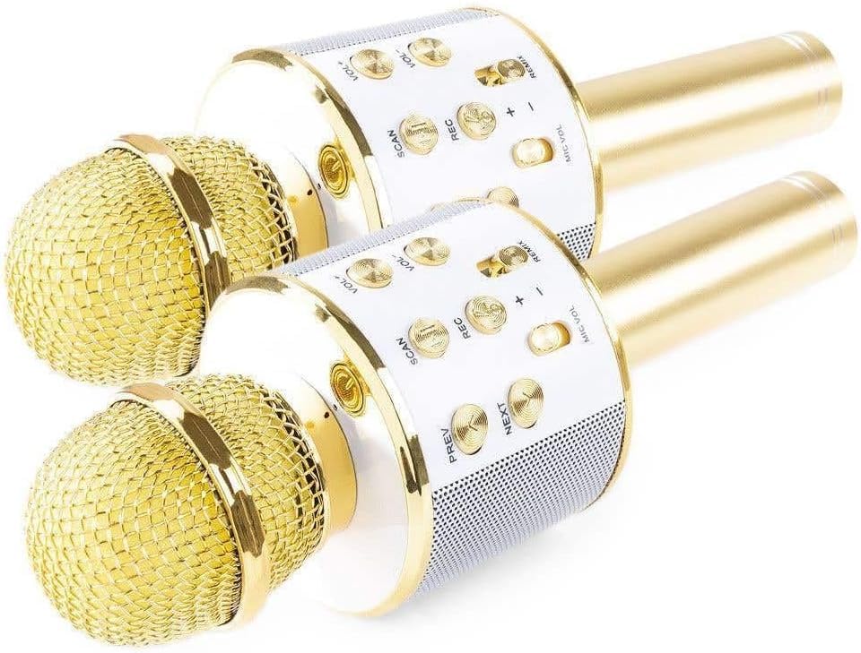 𝐃𝐫𝐮𝐦𝐬𝐭𝐨𝐧𝐞 M80 Karaoke Set – 𝟏𝟎-𝐘𝐞𝐚𝐫 𝐖𝐚𝐫𝐫𝐚𝐧𝐭𝐲, Wireless Mics & Portable Speaker for Kids & Adults, Great for Home Parties, Music Nights, and Celebrations