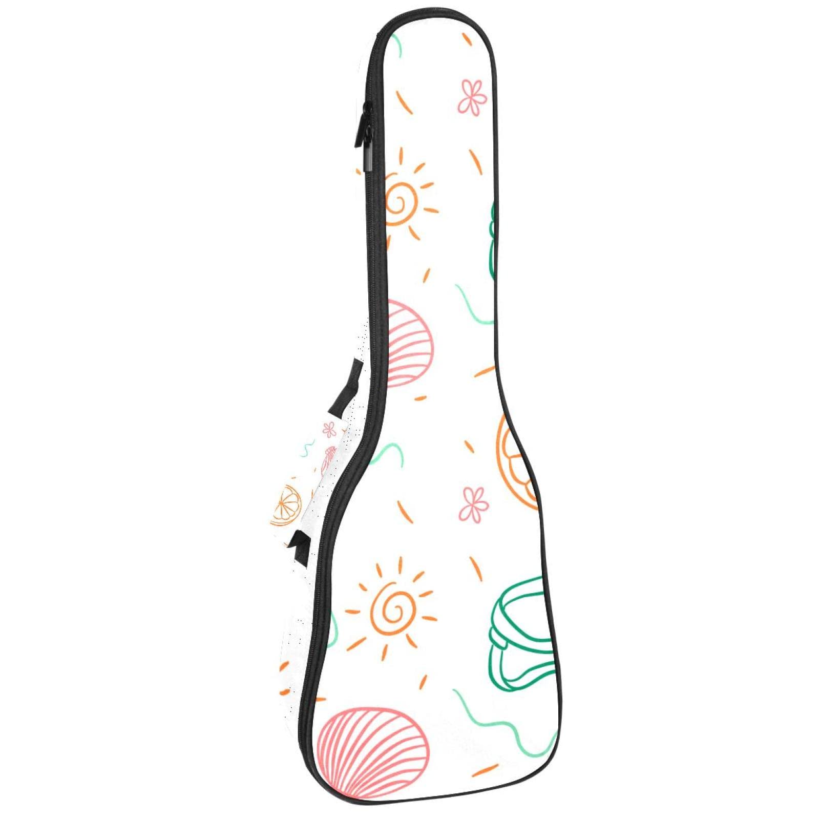 Sac à dos robuste pour ukulélé de concert soprano rembourré 10mm