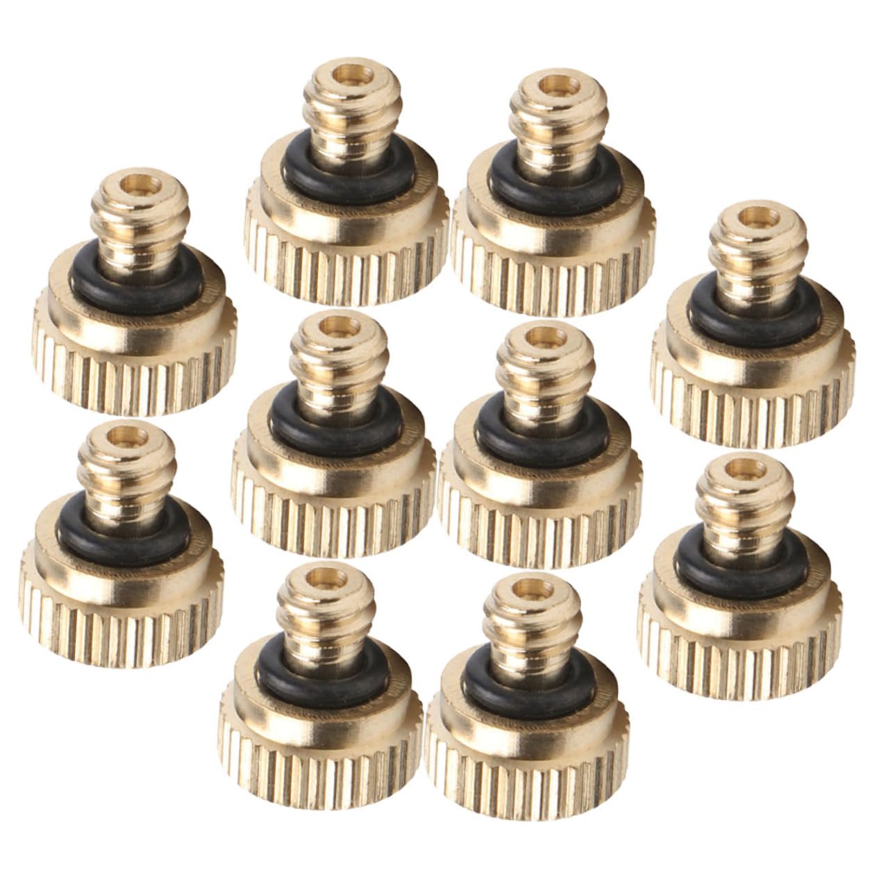 CIMAXIC Misting Nozzle Sprayer 10pcs Low Pressure Nozzle Heads Rustproof and Leakproof for Garden and Outdoor Use
