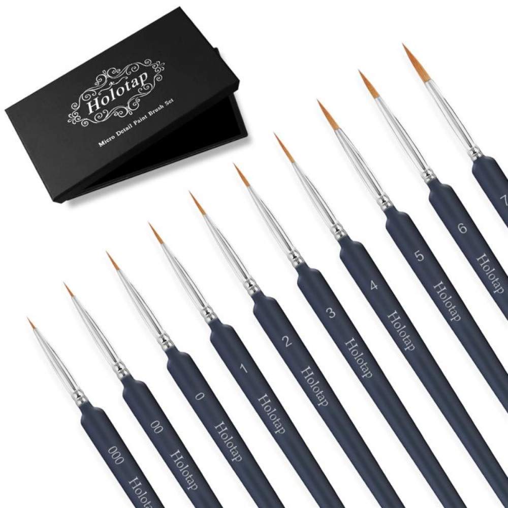 Buy Holotap Detail Paint Brush Set, 10 Sizes Miniature Art Painting