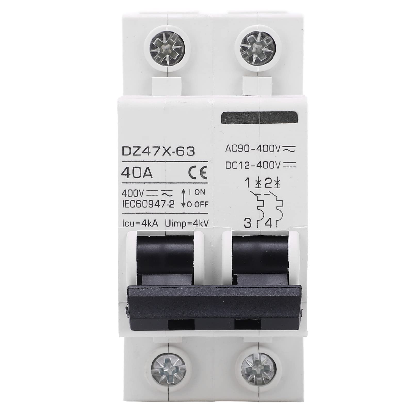 2 Disjoncteurs DC 1000V 32A - Protection Solaire Photovoltaïque Et Circuits Maison - Montage Rail DIN