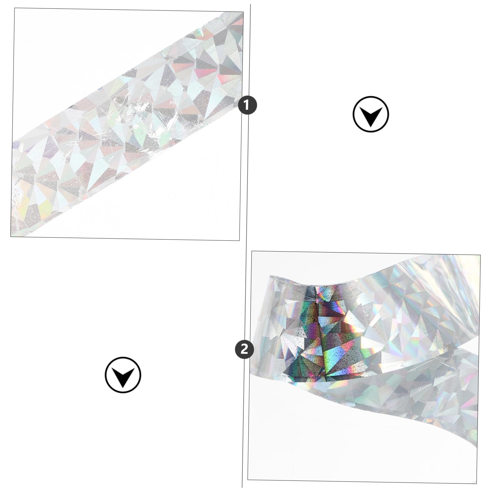 HANABASS 6pezzi Nastro Riflettente per Scacciare Uccelli Deterrente per Balconi e Aree Esterne Realizzato Pet Resistente e Durevole