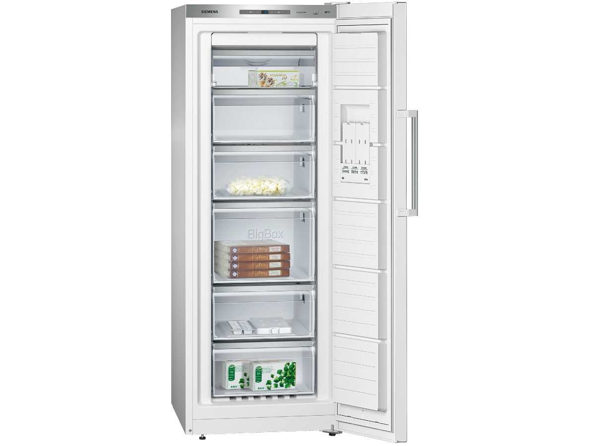 Siemens Congélateur GS29NAW30 iQ500 - A++ - Congélateur : 195 l - Blanc - Super Freezing - BigBox - EcoPlus