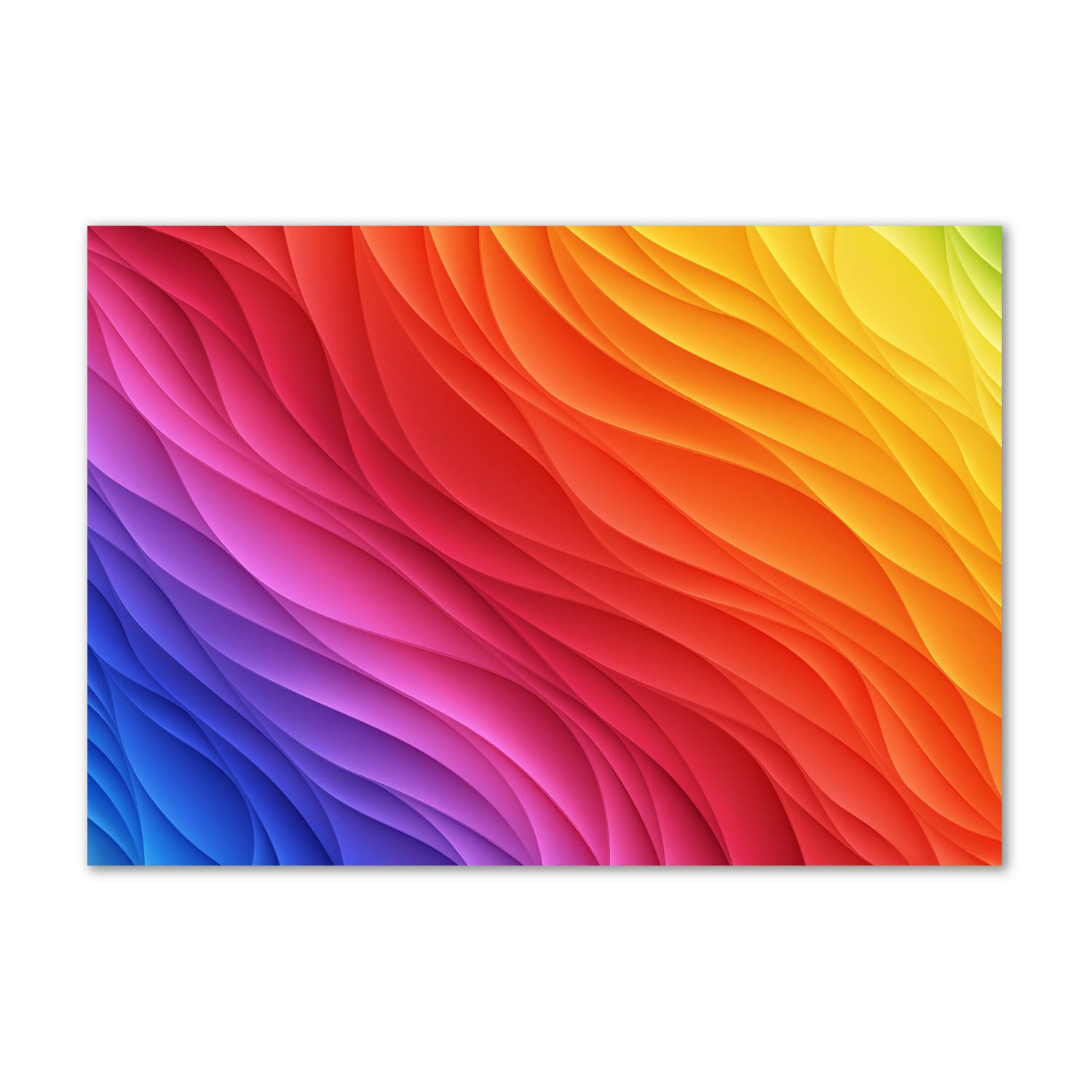 Image en verre acrylique Ondas de Colores Tulup tableau mural