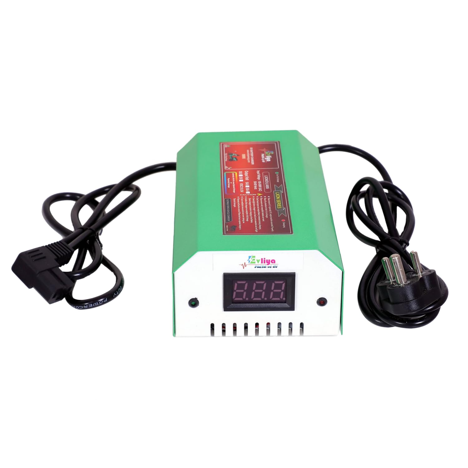 48V 6A EV Electric Scooter Lithium-Ion Battery Charger | Output Auto Cut Off 58.8v | with Digital Display | Fast Charging, Durable, and Suitable with 48V Batteries, 3Pin T-Type Output Connector.-image-13