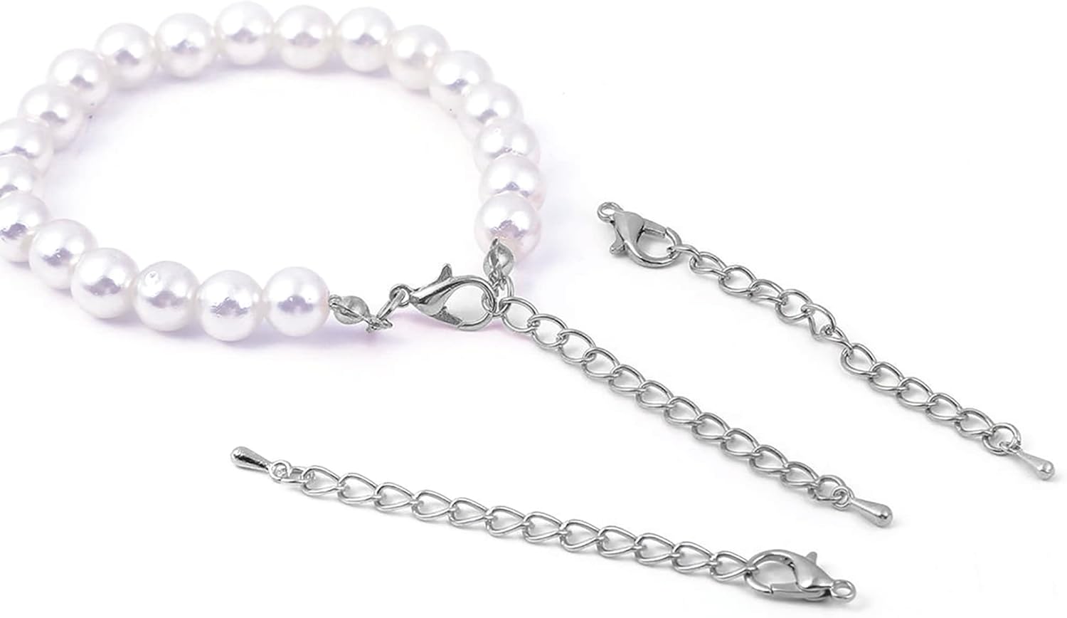 50 Pieces Silver Chain Extension, 2 Inch Stainless Steel Necklace Bracelet Extender, Pendant Anklet Extenders for Women, Jewelry Making With Durable Lobster Claw - Image 2