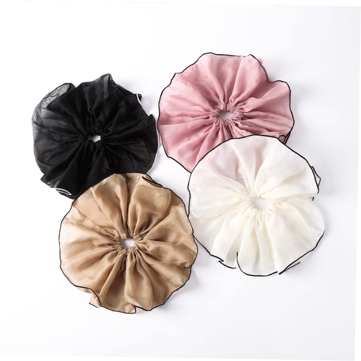 FRCOLOR 8 Piezas anillo de pelo coleteros scrunchies accesorio para el cabello para mujer bufandas para mujer pañuelo para el pelo elástica para el cabello elasticidad toalla de pelo