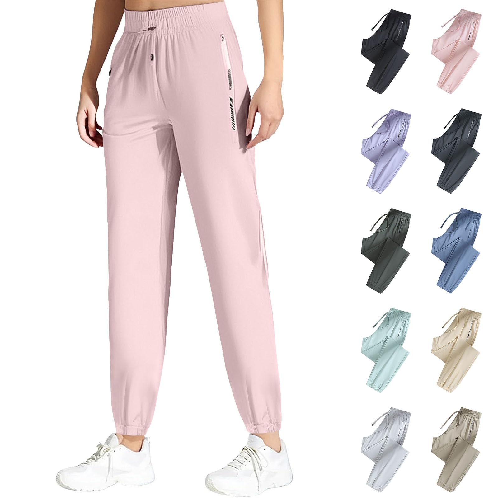 Senistyle Stretch Active Pants Women Ultra Stretch Breathable Casual Pant Quick Drying Trousers Over 50