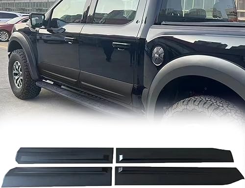 Miniatura 10 de Protector de moldura de panel lateral de carrocería compatible con Ford F150 2015-2020, moldura de puerta ABS con personalidad, protector de borde