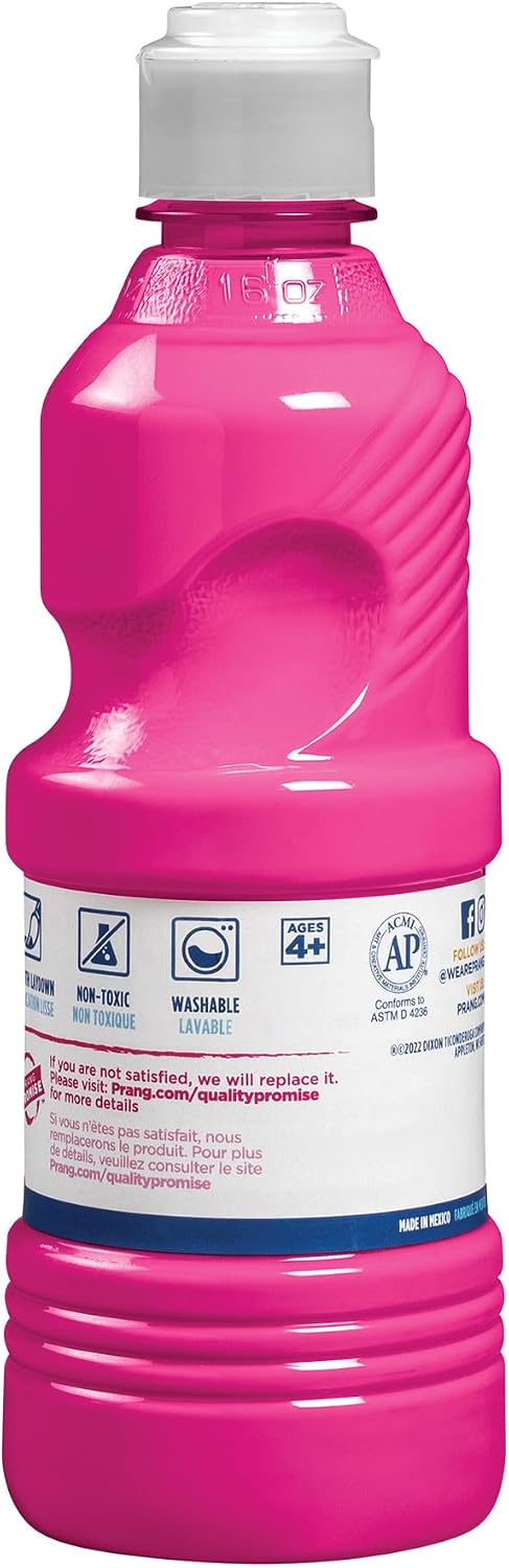 Prang Washable Tempera Paint, Magenta, 16 Oz., 1 Count