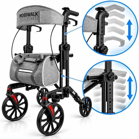 MobiWalk SIT-Right Rollator Walker