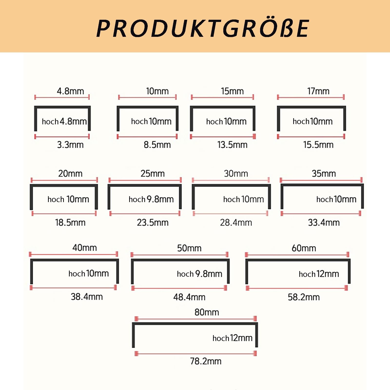 Aluminiowe wykończenie krawędzi płytki w kształcie litery U, 100 cm, 3-pak, ochraniacz progu drzwi - trwały, biały, 35 mm - idealny do wykończenia płytek łazienkowych i kuchennych